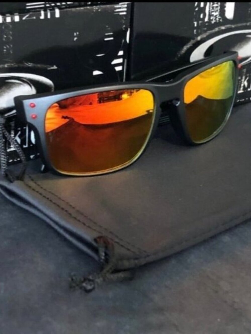 OO9102 Oakley Holbrook Ruby Iridium Prizm Polarized Sunglasses - Picture 4 of 6